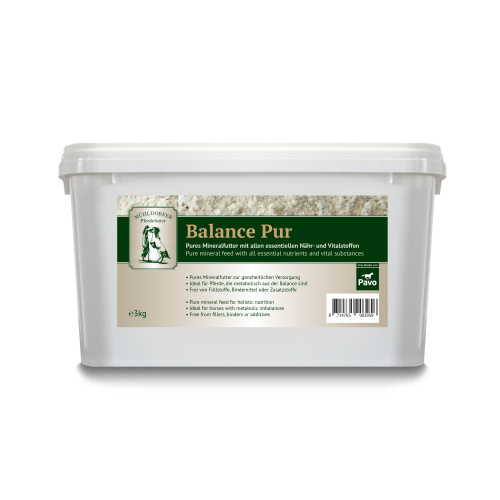 Mühldorfer Balance Pur_3KG Mühldorfer Balance Pur_3KG_Pures Mineralfutter mit allen essentiellen Nähr- und Vitalstoffen