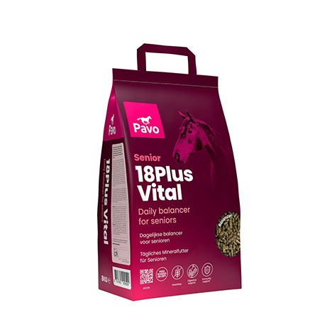 Pavo 18Plus Vital_8KG Pavo 18Plus Vital_8KG_Tägliche Vitamine, Mineralstoffe und Spurenelemente für Seniorpferde