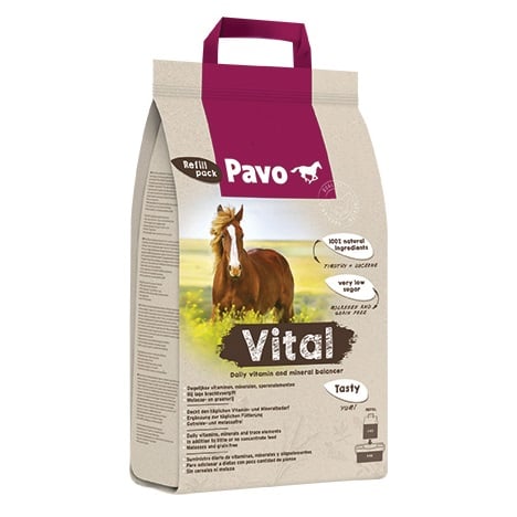 Pavo Vital_8KG_DAGLIGT VITAMINER OG MINERALER TILSKUDSFODER