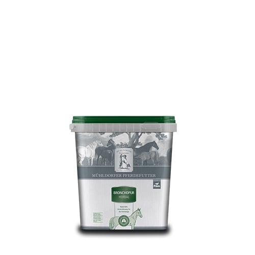 Mühldorfer Bronchopur herbal_1.8KG_Natürliche Kräutermischung zur Unterstützung der Atemwege von Pferden. 