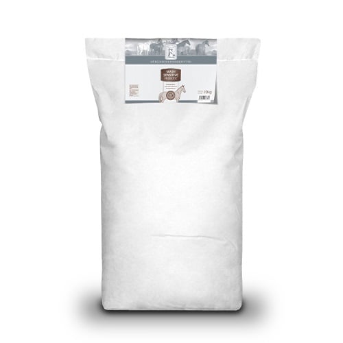 Mühldorfer Mash Sensitive prebiotic_10KG_Ein getreidestärke- und zuckerreduziertes Mash mit wertvollen Ballaststoffen ideal für Pferde mit empfindlichem Stoffwechsel