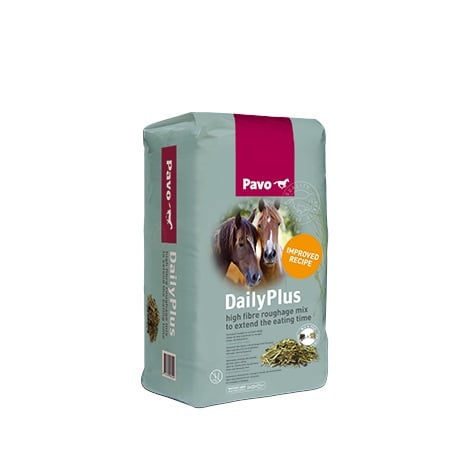 Pavo DailyPlus_12KG_Ruwvoermix om de eettijd te verlengen