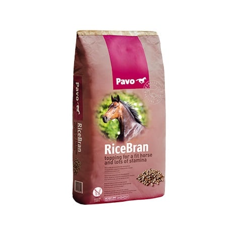 Pavo RiceBran_20KG_TOPPING PARA UN CABALLO EN FORMA CON MUCHA RESISTENCIA